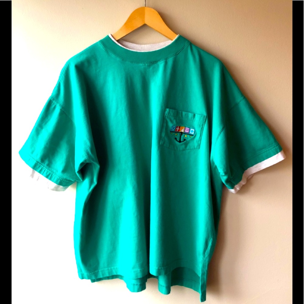 Vintage short sleeve oversized Tee with pocket